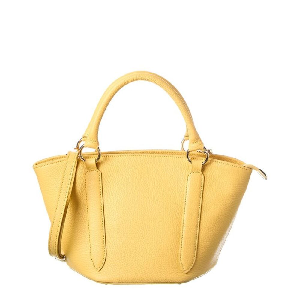 Italian Leather Top Handle Tote